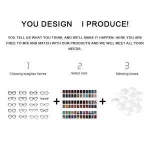 Customized Acetate Eyewear Frame Men Women Optical Geometric