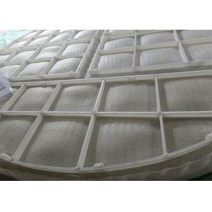 PTFE Filtered Metal Plastic Embedded Mesh Pad Mist Eliminator 144Kg/m3