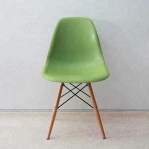 Exquisite High Back Wooden Dining Chairs With High Toughness PP Seating Surface