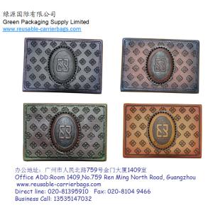 Logo embossed up Jeans Black Patch Custom Embossed Leather Patches