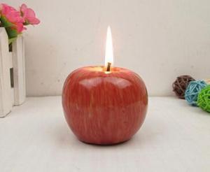 Cheap Christmas Apple Candle, Uique Fruit Candle, Paraffin Wax Candle for sale