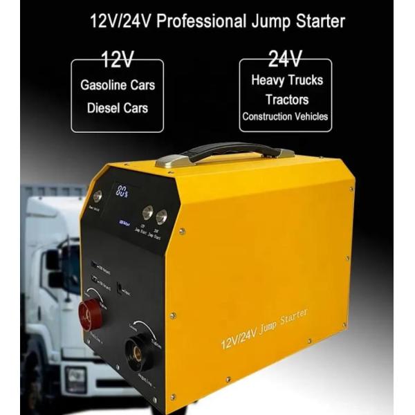 12V 24V Car Jump Starter Power Bank Lithium Car Battery Charger Portable Emergency Tool