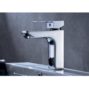 ROVATE Counter Mounted Brass Bathroom Sink Mixer Single Zinc Handle