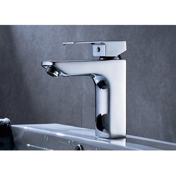 Quality ROVATE Counter Mounted Brass Bathroom Sink Mixer Single Zinc Handle wholesale