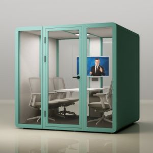 Cheap STC35dB Soundproof Booth with Air Volume &gt;250m³/h Ventilation System for Office and Meeting Pods for sale