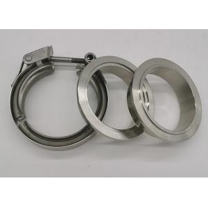 China T Bolt V Bend Quick Release Spot Welded Heavy Duty Pipe Clamps With Double Flange on sale