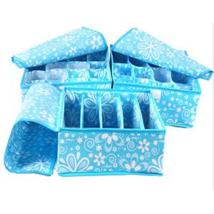 Custom Printed Bra And Underwear Organizer Portable Collapsible Storage Box