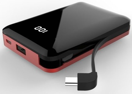 High Quality 2019 New 10000mAh Polymer Battery Mobile Power Bank UV finish