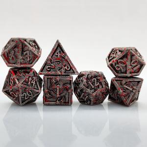 Luxurious Metal Polyhedral Dice 8 Active Colors TRPG Dungeons And Dragons Dnd