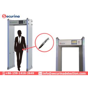 Cheap IP65 Waterproof Walk Through Body Scanner Door Gate 45 Zones For Airport Military School for sale