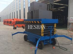 China Portable Electric One Man Scissor Lift Hydraulic 6M - 20M Steel Structure on sale