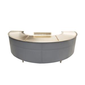 Semi Circle Teppanyaki Grill Table Customized Pure Copper Gas Heating