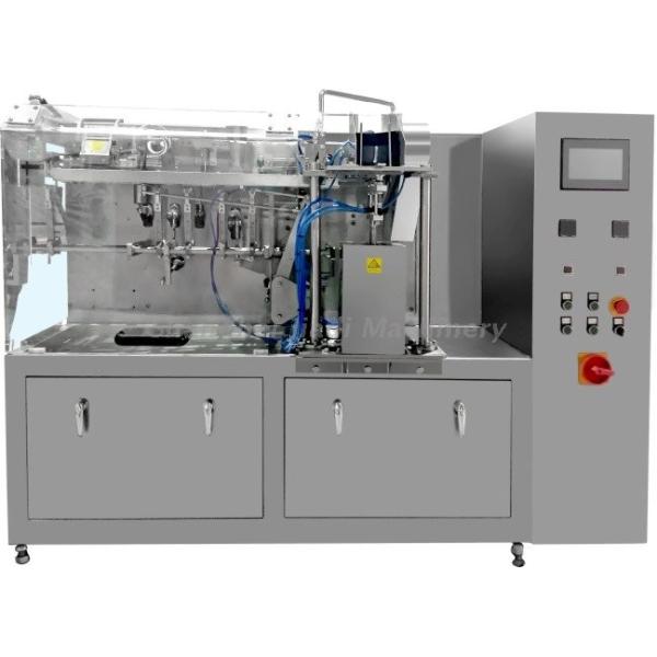 Vacuum Semi Automatic Packaging Machine , Rotary Packing Machine High Measuremen