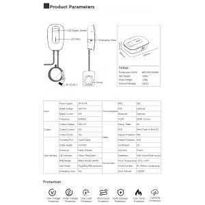 Smart 32A 3P Electric Car Charging Station 380V CE ROHS FCC APP WIFI Optional