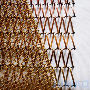 Diamond Hole Metal Mesh Curtains In Black For Club Space Divider 1.2mm