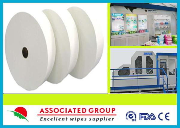 Quality Customized Biodegradable Wet Wipes Spunlace Rolls With HS CODE wholesale