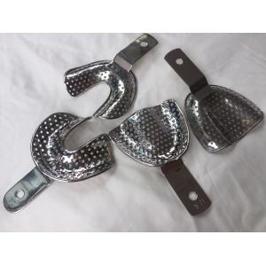 Silver Perforated Impression Tray Set , Custom Impression Trays Front / Side
