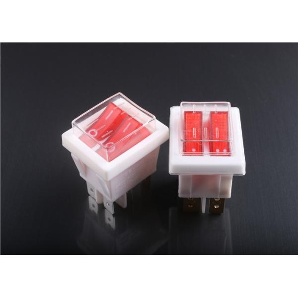 Quality Electronic Control Double Rocker Switch ,  Juicer Switch With Waterproof Cover wholesale