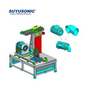 Horizontal Servo Hot Plate Welding Machine with 12-25 KVA Power and 55S/1PCS