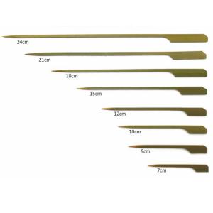 Cheap Disposable Green Food Bamboo Paddle Picks For Cocktail Party 7cm/9cm/12cm/15cm/18cm for sale