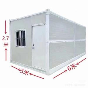 Durable Folding Container House With Bending Steel Plate And Glass Wool Sandwich