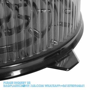10-11" Plastic Disposable Cake Containers Carriers With Dome Lids And Cake
