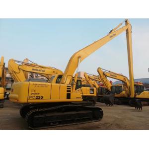 Second Hand Komatsu PC220 Excavator With 20m Long Boom