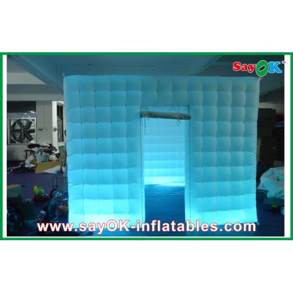 Inflatable Party Tent 210D Oxford Cloth Inflatable Photo Booth Square With Led Lighting