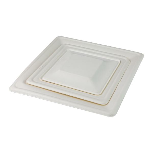 Quality Disposable Dinner Biodegradable Sugarcane Bagasse Plates Tableware Paper wholesale