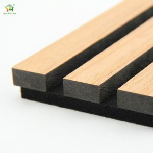China 4X8Ft Durable Materials Anti-Scratch Acoustic Slat Wall Panel For Interior Decoration on sale