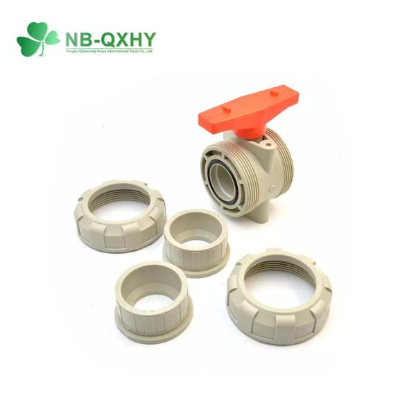 OEM DIN/ASTM 1/2" -4" Inch Pph True Union Ball Valve with EPDM O-Ring