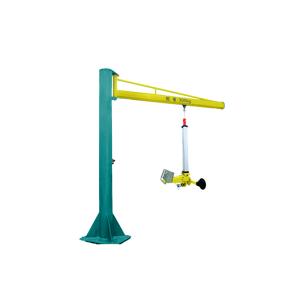 Automated Mini Jib Crane For Unloading Insulating Glass Glass Vacuum Lifter