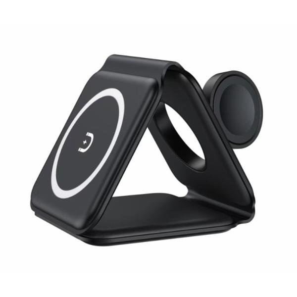 Magnetic Foldable Fast Wireless Charging Pad 3 In 1 15W 10W 7.5W 5W