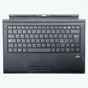 Cheap POGO PIN Type Black Computer Keyboard 5 PIN Interface Powerful Magnetic Adsorption for sale