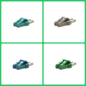 32mm Duplex 3.0mm Fibre Optic LC Connector Multi Mode With PEI Materials UL94V-0