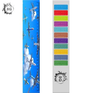2x12.25 Inches Rulers 3D Lenticular Printing Service With Multicolored Spinning