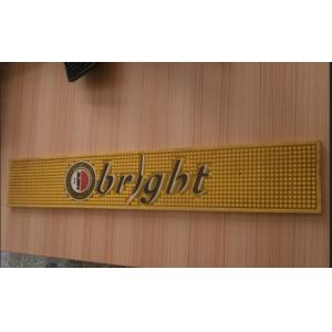 Custom design Logo Embossed Soft Pvc Bar Mat