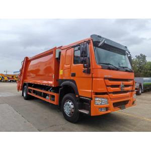 China 4x2 Japanese Sinotruck Howo Garbage Compacted Truck With 10 Cbm To 12 Cbm Volume on sale