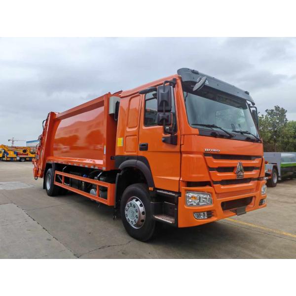 Quality 4x2 Japanese Sinotruck Howo Garbage Compacted Truck With 10 Cbm To 12 Cbm Volume wholesale