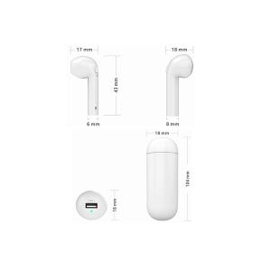 3300mah Power Bank Bluetooth Mono Earphone , 4.2 I9 Tws Mono Bluetooth Earbud
