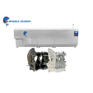 Cheap SUS304/SUS316 2400W Industrial Ultrasonic Cleaning Machine 175L Through Type with Metal Belt for sale