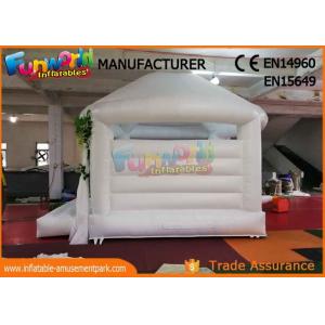 White Jumper Inflatable Wedding Bouncy Castle With 1 Year Warranty