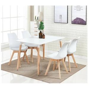 Customized Plastic Dining Chairs Set Of 4 White Plastic Dining Room Chairs
