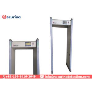 Commercial Metal Walk Through Gate , Door Frame Metal Detector 760mm Tunnel Size