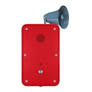 Weatherproof Hands Free Telephone with Flashing Beacon and Metal Loudspeaker