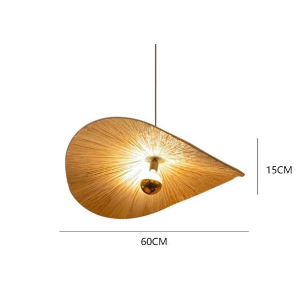 Japanese Chandelier Creative Hand Living Dining Room Woven Bamboo Chandelier(WH-MI-408)