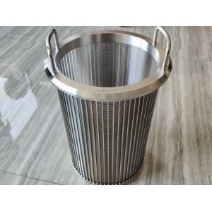 Filtration Wedge Wire Screen with 0.25mm-2.5mm Wire Diameter and Welded End