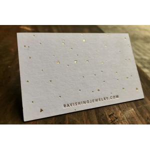 High End Debossed Business Card Printing , Emboss Name Card 620gsm Paper Weight