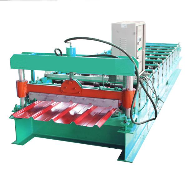 Quality Color Metal Ibr 840 Roof Tile Roll Forming Machine Plc Control System wholesale