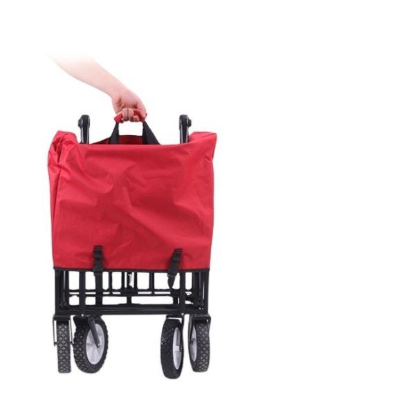 Quality All Terrain Wheels Iron Beach Wagon for Outdoor Camping and Collapsible Folding Design wholesale